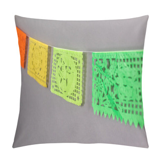 Personality  Colorful Traditional Picadp Banner On The Wall. Pillow Covers