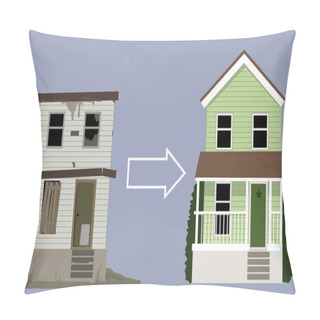 Personality  House Remodeling Project Pillow Covers