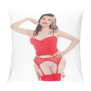 Personality  Young Sexy Woman In Lingerie Pillow Covers