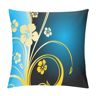 Personality  Abstract Background With Floral Pillow Covers