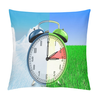 Personality  Daylight Saving Time Concept Pillow Covers