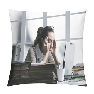 Personality  Secretary Is Having A Bad Day Pillow Covers