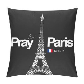 Personality  Pray For Paris Card Pillow Covers