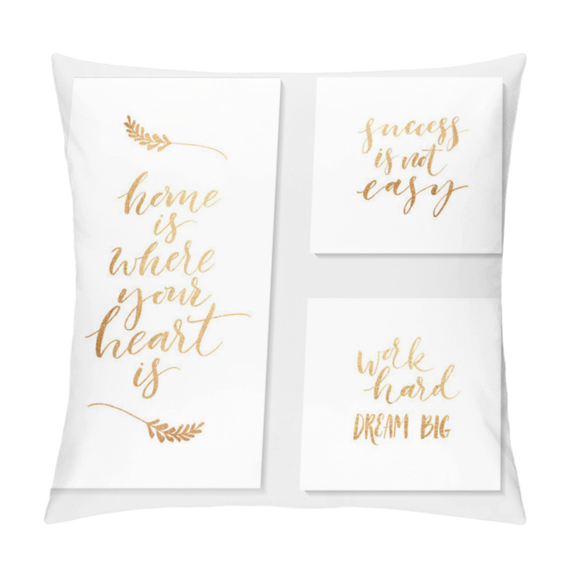 Personality  Collection of hand drawn phrase.  pillow covers