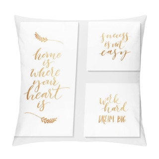 Personality  Collection Of Hand Drawn Phrase.  Pillow Covers