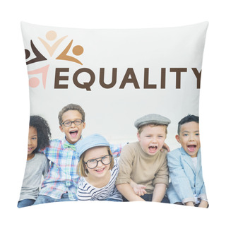 Personality  Cheerful Kids Have Playing Together Pillow Covers