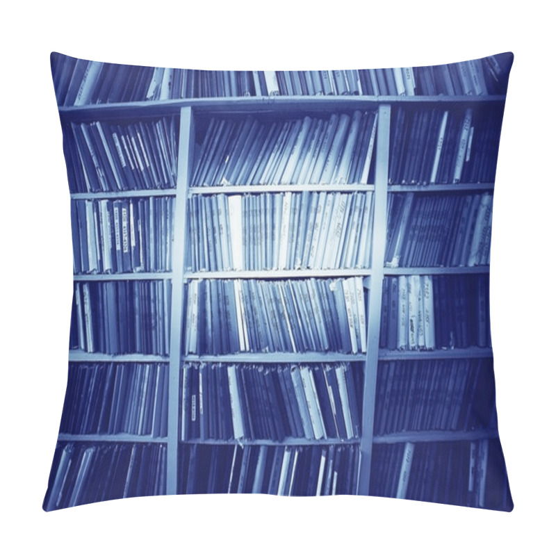 Personality  bookshelves concept of archive pillow covers