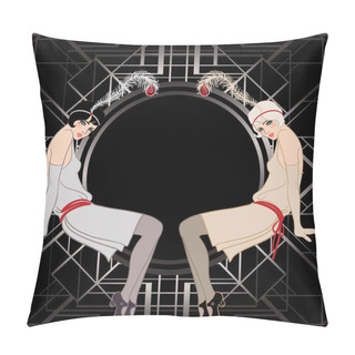 Personality  Flapper Girl Pillow Covers