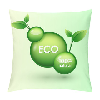 Personality  Eco Icon. Vector Illustration.  Pillow Covers