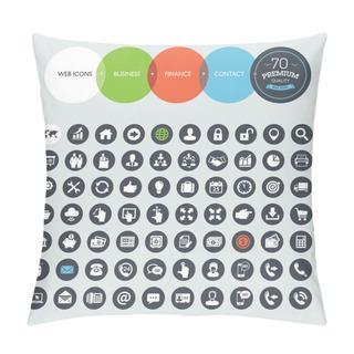 Personality  Set Of Web Icons For Business, Finance And Communication Pillow Covers