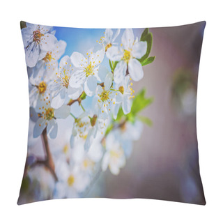Personality  Blossoming Branch Of Cherry Tree Pillow Covers