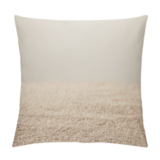 Personality  Close Up View Of Sand Texture On Grey Backdrop Pillow Covers