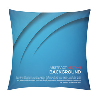 Personality  Abstract 3D Background Blue Colour Pillow Covers