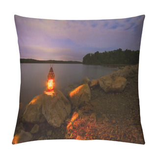 Personality  Blue Springs Lake At Night Pillow Covers