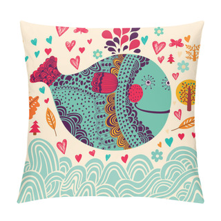 Personality  Background With Fish Pillow Covers
