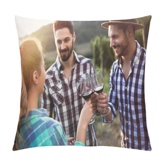Personality  People Sampling And Tasting Wines Pillow Covers