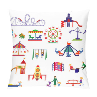 Personality  Amusement Park Icons Pillow Covers