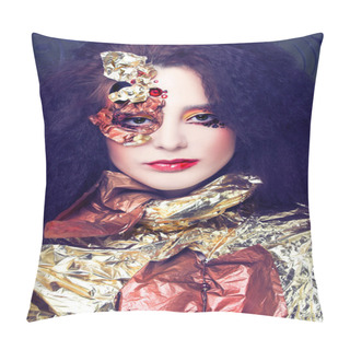 Personality  Creative Girl. Pillow Covers