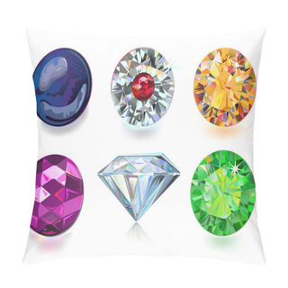 Personality  Colored Gems Pillow Covers