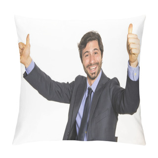 Personality  Sales Man Convincing Customer Pillow Covers