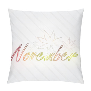 Personality  November Typography Pillow Covers