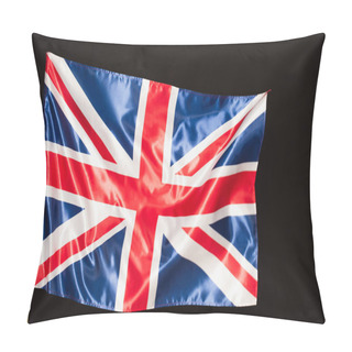 Personality  National Flag Of United Kingdom With Red Cross Isolated On Black Pillow Covers