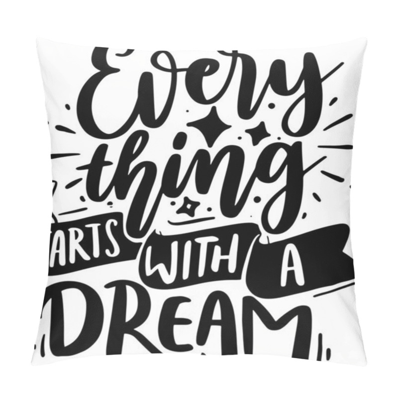 Personality  Dream  Lettering Quotes. Motivation Inspiration Typography For Printable, Poster, Cards, Etc.  Pillow Covers