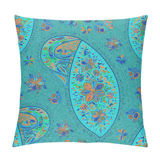 Personality  Paisley Vintage Floral Motif Ethnic Seamless Background. Pillow Covers