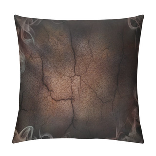 Personality  Background Dark Cracked And Smoked Poster Horizontal Pillow Covers