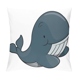 Personality  Cute Whale Vector Illustration Pillow Covers