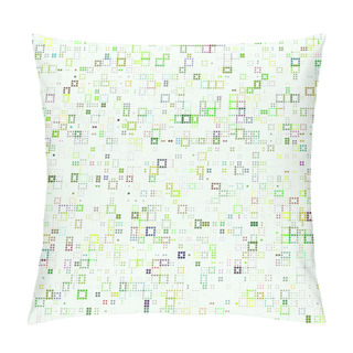 Personality  Abstract Colorful Squared Seamless Background. Pillow Covers