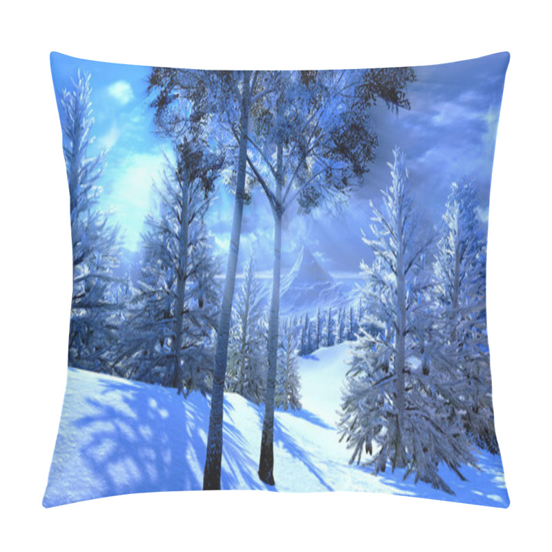 Personality  Christmas, magical forest pillow covers