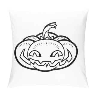 Personality  Detailed Funny Halloween Pumpkin Pillow Covers