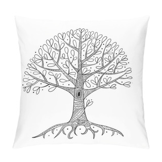 Personality  Tree With Roots For Your Design Pillow Covers