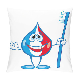 Personality  Smiling Toothpaste Drop Pillow Covers