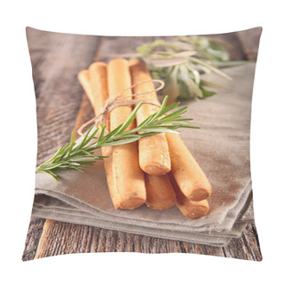 Personality  Tasty Buffet Food, Breadsticks Pillow Covers