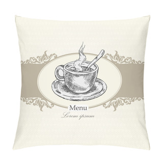 Personality  Vintage Menu For Restaurant, Cafe, Bar, Coffeehouse Pillow Covers