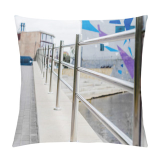 Personality  Metal Shine Fence In The Park Pillow Covers