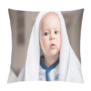 Personality  Baby Boy With White Towel Pillow Covers