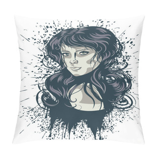 Personality  Grunge Retro Girl Pillow Covers