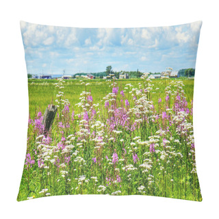 Personality  Summer Landscape In Rural Canada Pillow Covers
