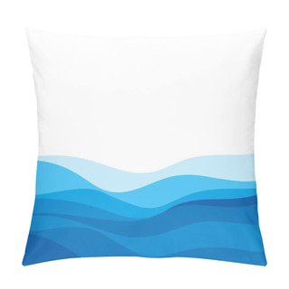 Personality  Abstract Water Wave Design Background Pillow Covers