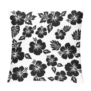 Personality  Hibiscus Flower Illustration Pillow Covers