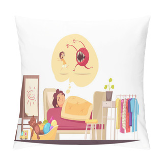 Personality Childhood Fears Composition Pillow Covers