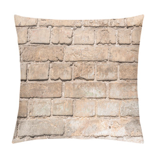 Personality  Brown Aged Weathered Brick Wall Background  Pillow Covers