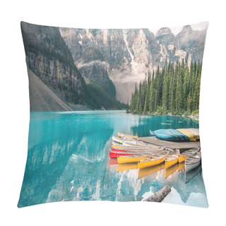 Personality  Beautiful Moraine Lake In Banff National Park, Alberta, Canada Pillow Covers