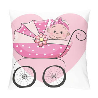 Personality  Cute Cartoon Baby Girl Pillow Covers