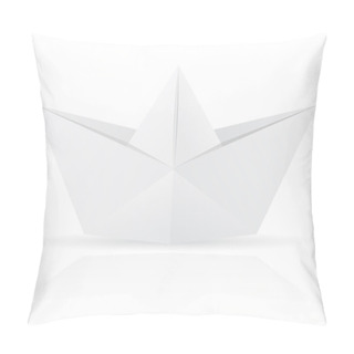 Personality  Origami Paper Boat Vector Illustration Pillow Covers