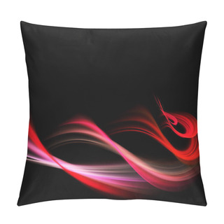 Personality  Abstract Color Dynamic Background With Lighting Effect. Fractal Spiral. Fractal Art Pillow Covers