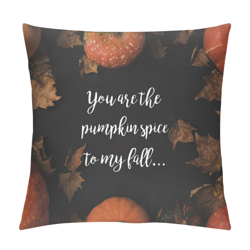 Personality  pumpkins and dried leaves pillow covers